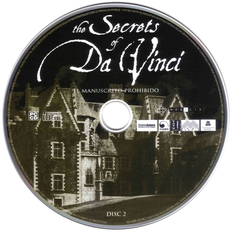 Media for The Secrets of Da Vinci: The Forbidden Manuscript (Windows): Disc 2