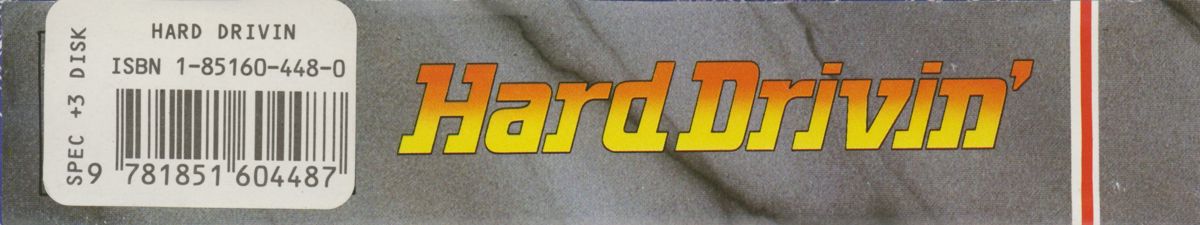 Spine/Sides for Hard Drivin' (ZX Spectrum) (Spectrum +3 floppy release): Bottom