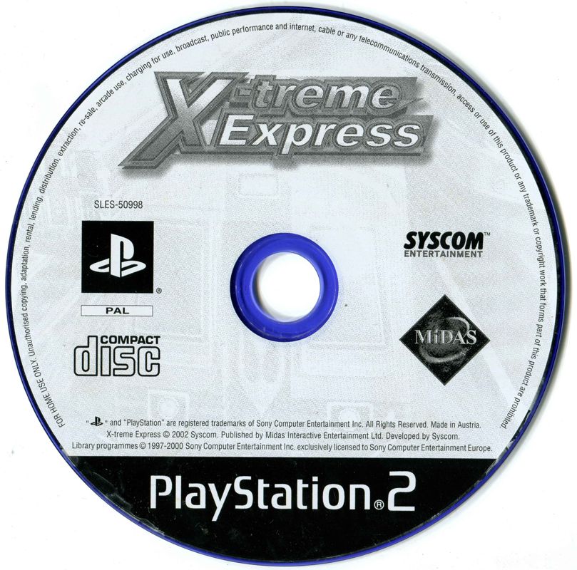 Media for X-treme Express (PlayStation 2)