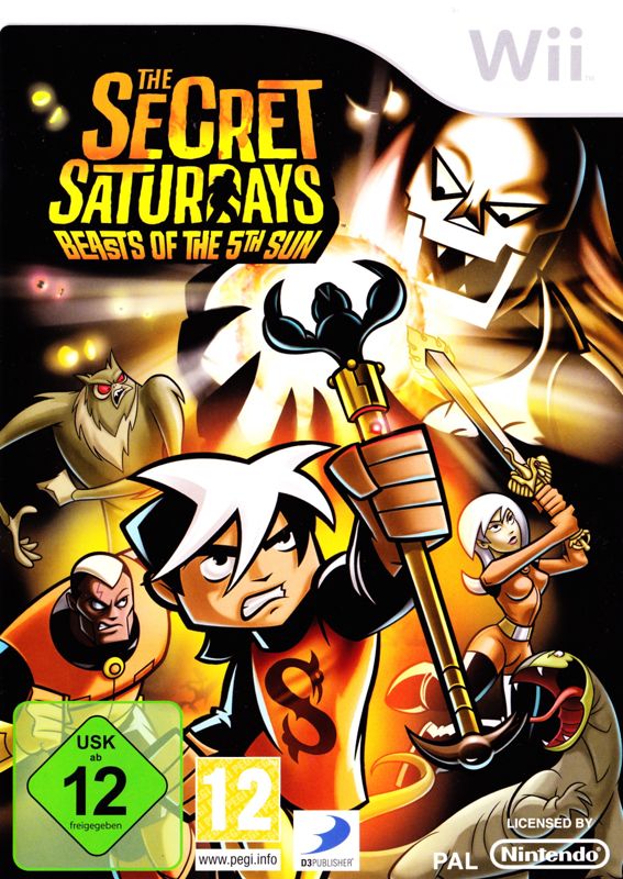 Front Cover for The Secret Saturdays: Beasts of the 5th Sun (Wii)