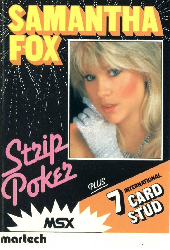 Front Cover for Samantha Fox Strip Poker (MSX)