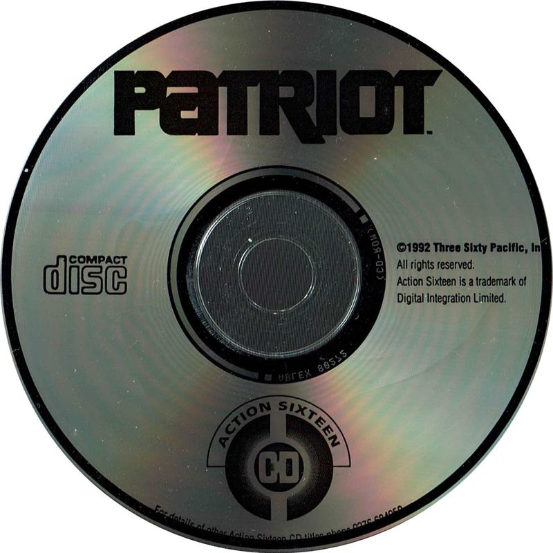 Media for Patriot (DOS) (Action Sixteen release)