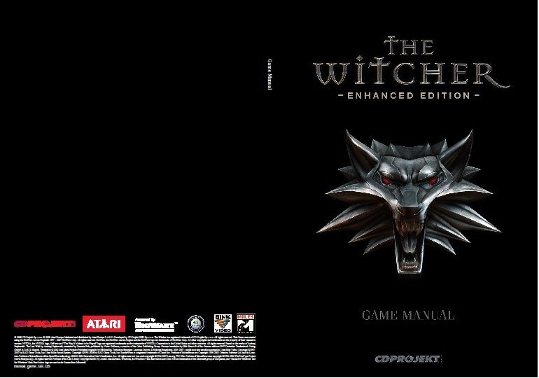Manual for The Witcher: Enhanced Edition - Platinum Edition (Windows): Game manual: Electronic document from the Bonus DVD - UK version