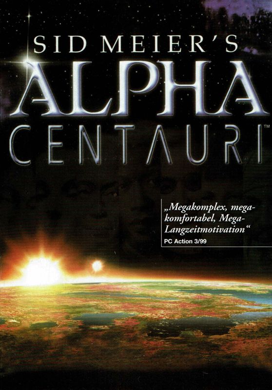 Manual for Sid Meier's Alpha Centauri (Windows) (Tandem-Verlag release): Front
