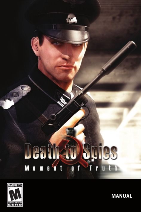 Manual for Death to Spies: Moment of Truth (Windows) (GOG release): Front
