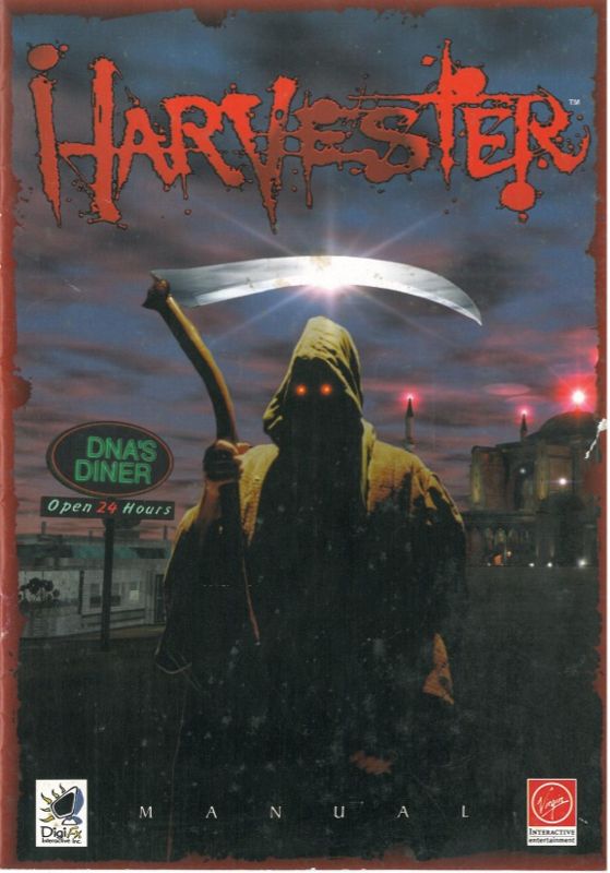 Manual for Harvester (Macintosh and Windows) (GOG.com release): Front (Spanish)