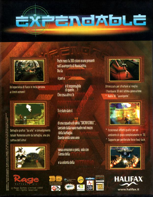 Back Cover for Expendable (Windows)