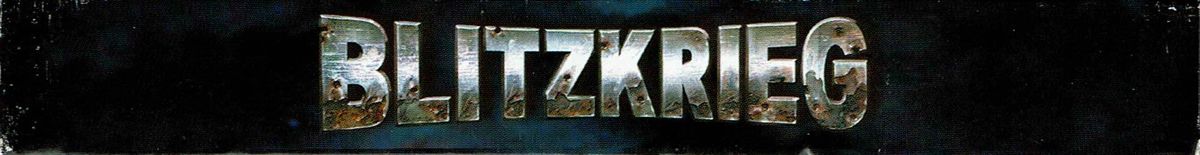 Spine/Sides for Blitzkrieg (Windows) (Re-Release): Top