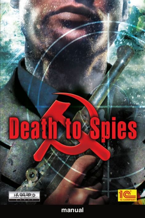 Manual for Death to Spies (Windows) (GOG.com release): Front