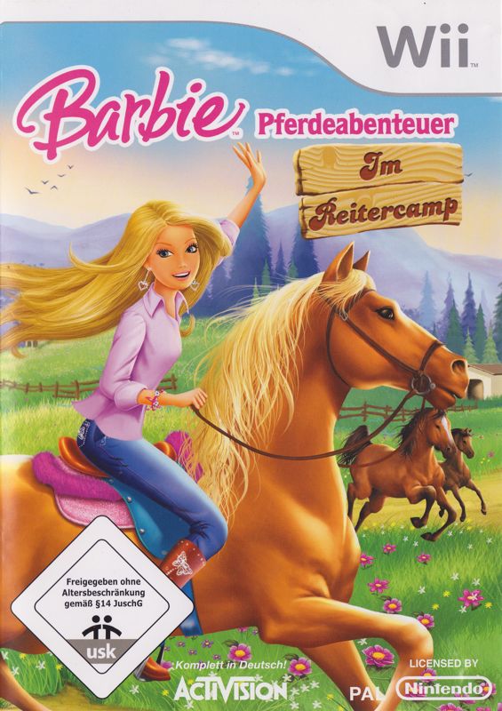 Front Cover for Barbie Horse Adventures: Riding Camp (Wii)