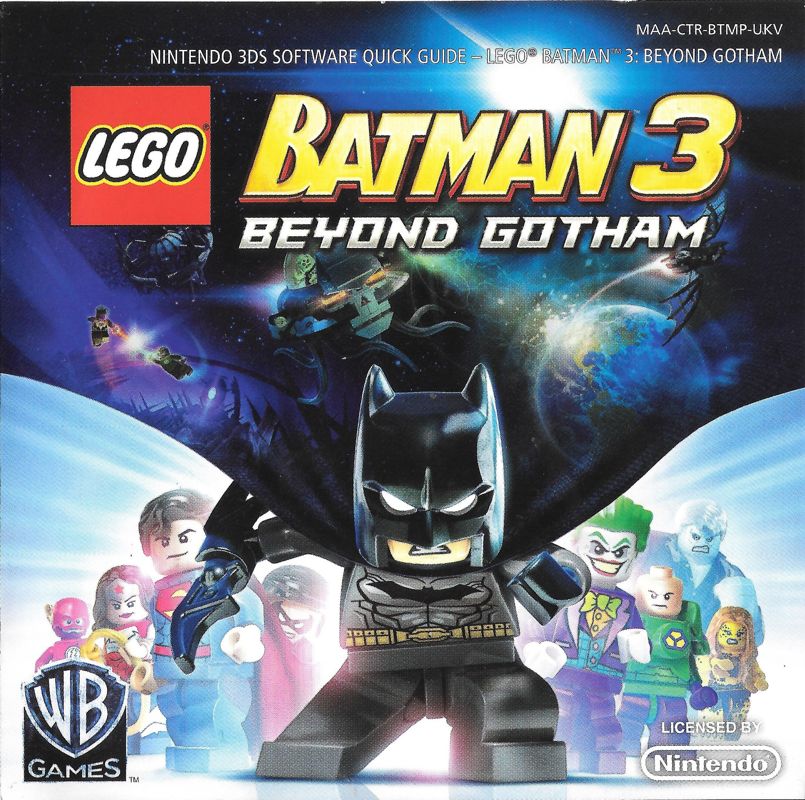 Manual for LEGO Batman 3: Beyond Gotham (Nintendo 3DS): Front