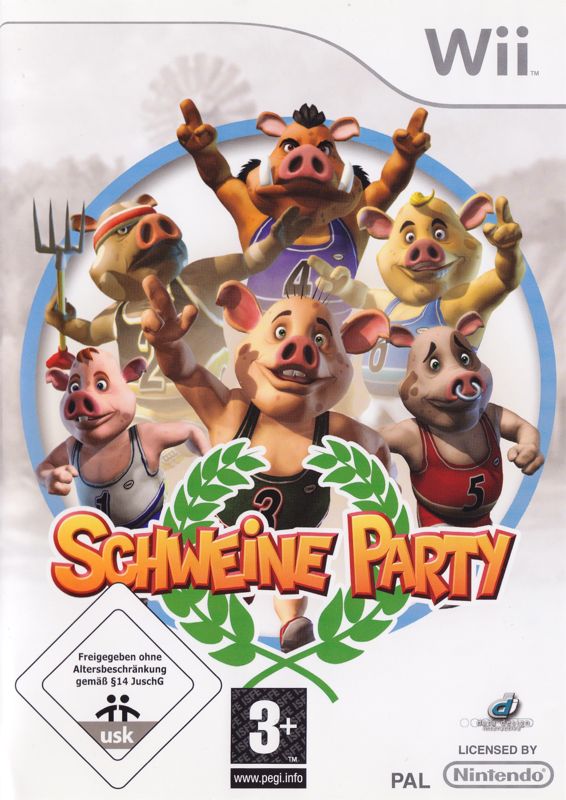Front Cover for Party Pigs: Farmyard Games (Wii)