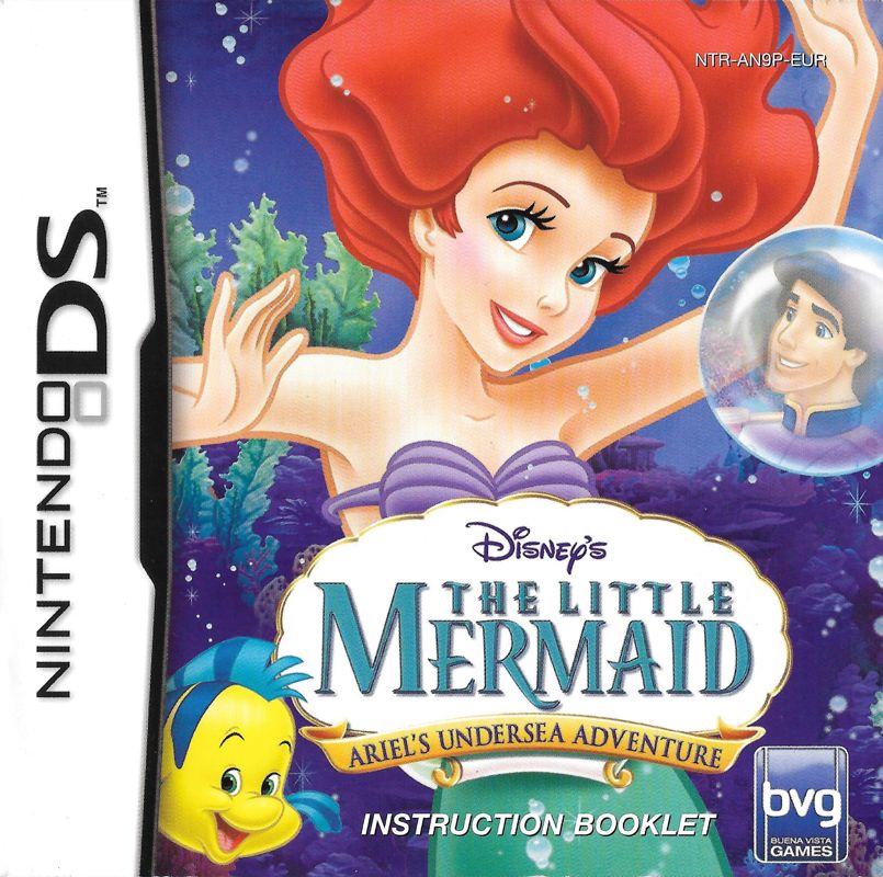 Manual for Disney's The Little Mermaid: Ariel's Undersea Adventure (Nintendo DS): Front
