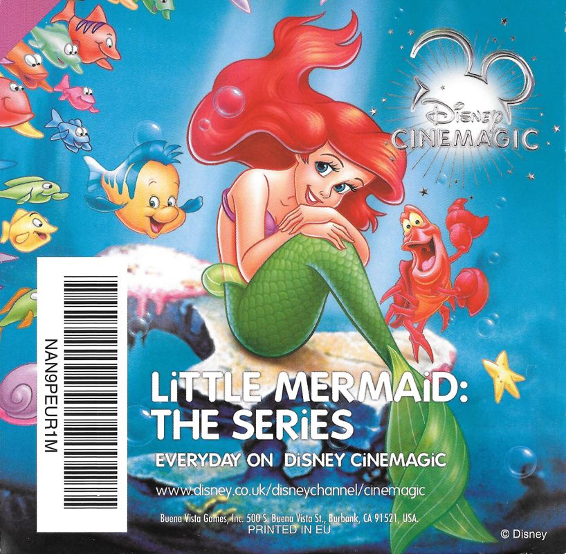 Manual for Disney's The Little Mermaid: Ariel's Undersea Adventure (Nintendo DS): Back