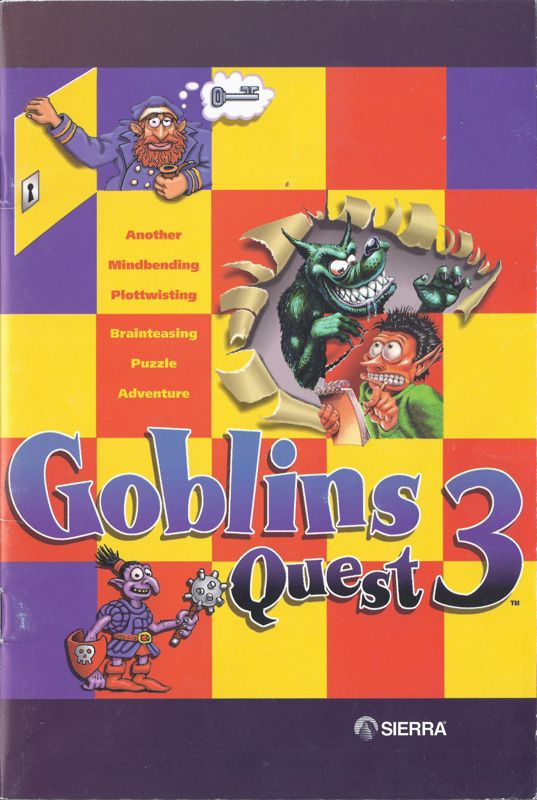 Manual for Goblins Quest 3 (DOS) (CD-ROM release): Front