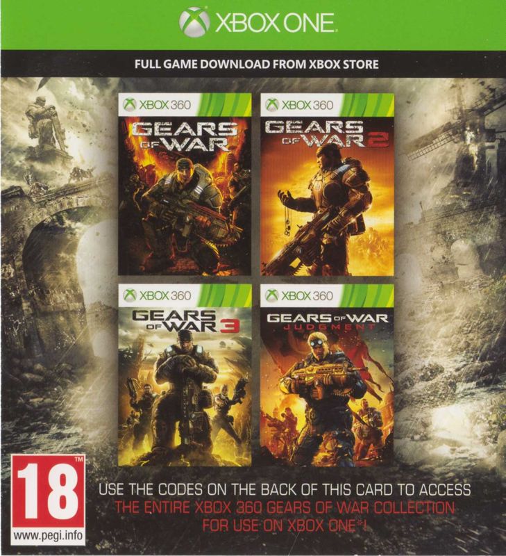 Other for Gears of War 4 (Xbox One): Gears of War series download code - front