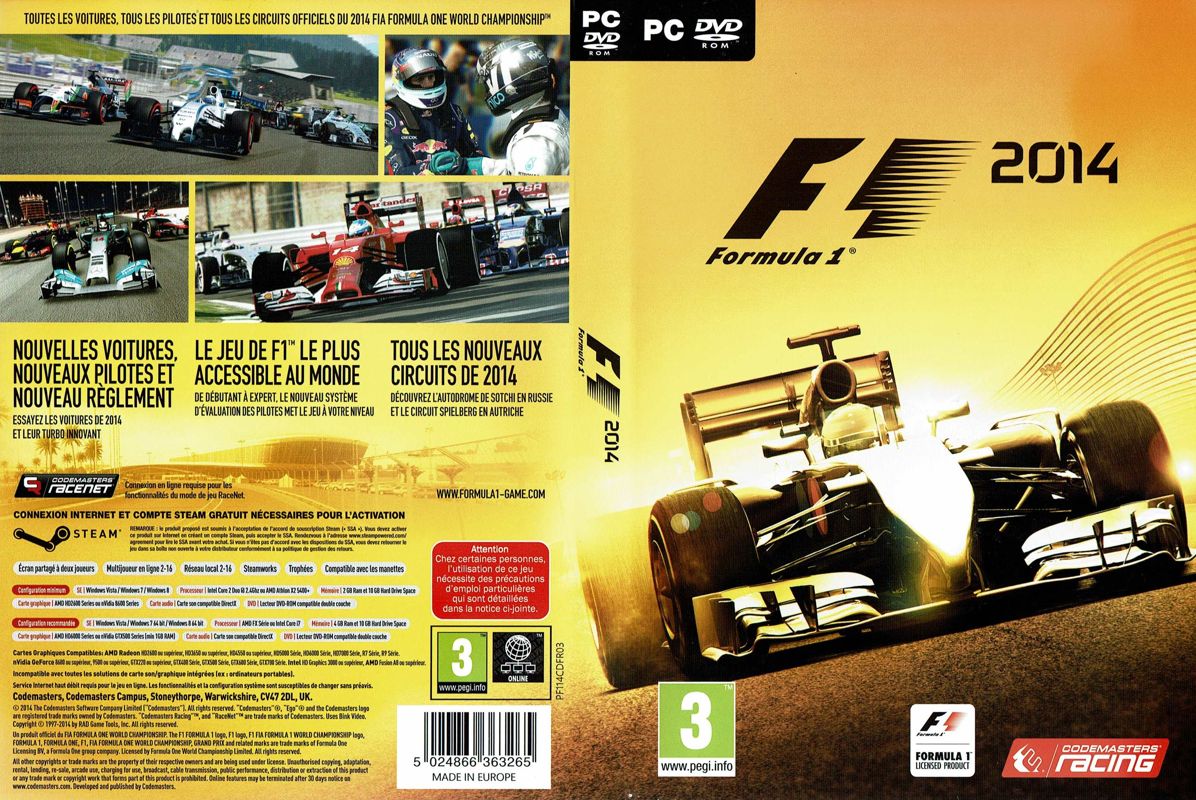 Full Cover for F1 2014 (Windows)