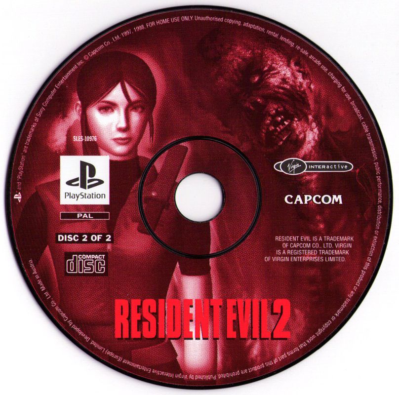 Media for Resident Evil 2 (PlayStation): Disc 2/2