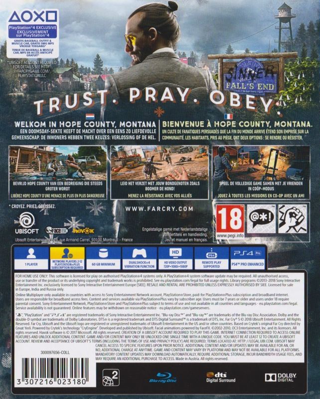 Far Cry 5 cover or packaging material - MobyGames