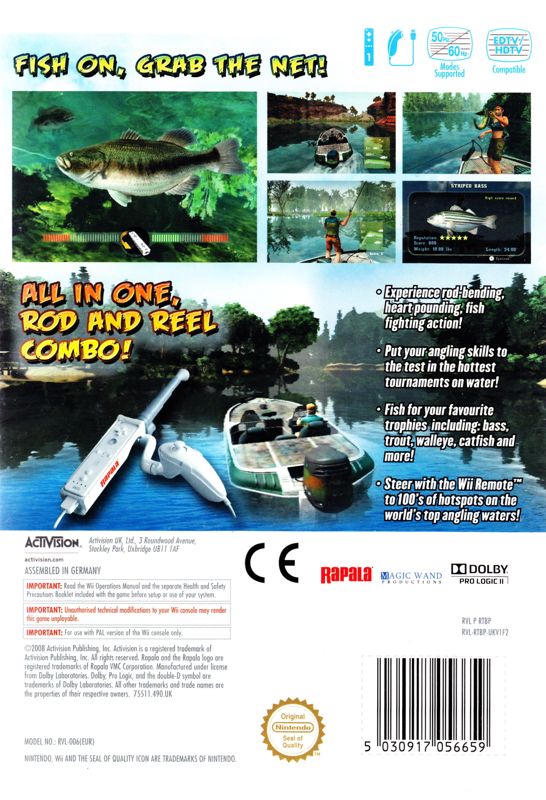 Rapala's Fishing Frenzy cover or packaging material - MobyGames
