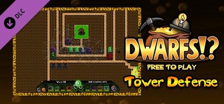 Front Cover for Dwarfs!?: Free to Play - Tower Defense (Linux and Macintosh and Windows) (Steam release)