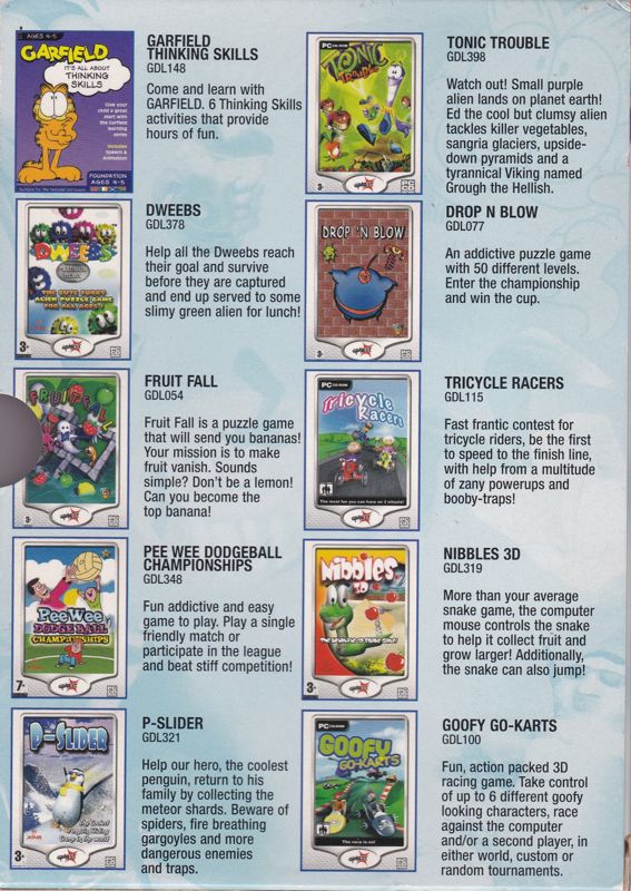 Back Cover for 10 Krazy Kids PC Games (Windows)
