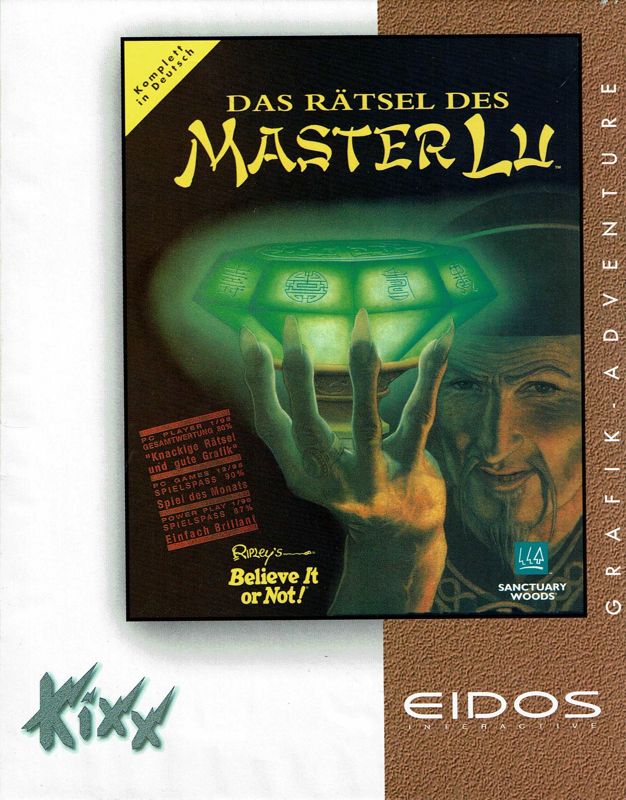Front Cover for Ripley's Believe It or Not!: The Riddle of Master Lu (DOS) (Kixx release)