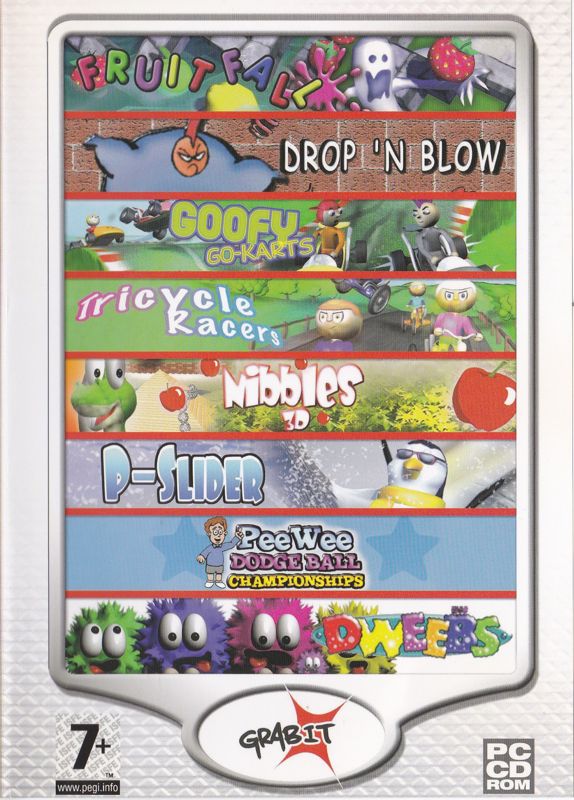 Inside Cover for 10 Krazy Kids PC Games (Windows): Krazy Kids Multidisc: Front