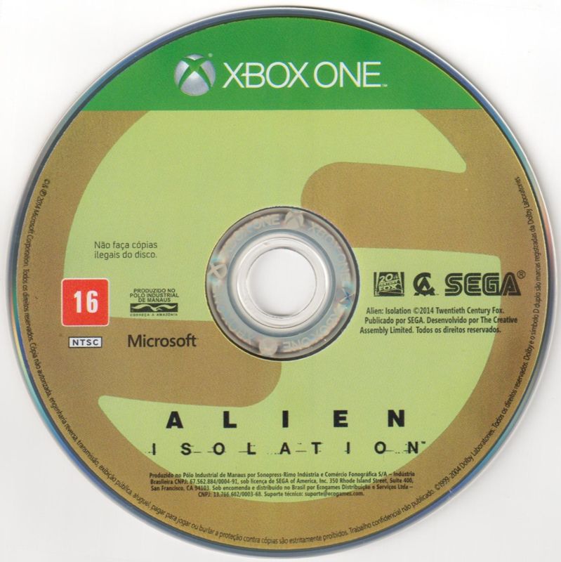 Media for Alien: Isolation - Nostromo Edition (Xbox One)