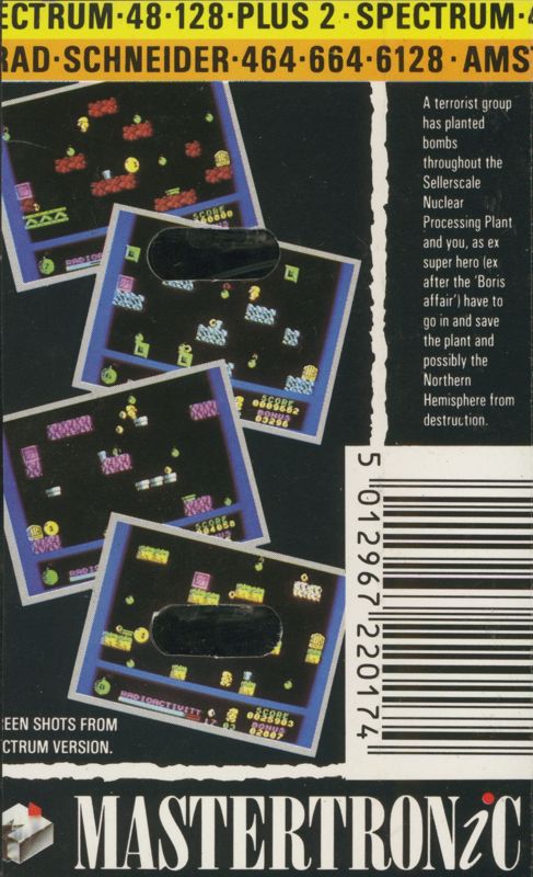 Back Cover for Bomb Fusion (Amstrad CPC and ZX Spectrum)