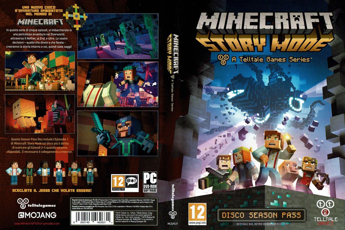 Minecraft: Story Mode - Season Pass cover or packaging material - MobyGames
