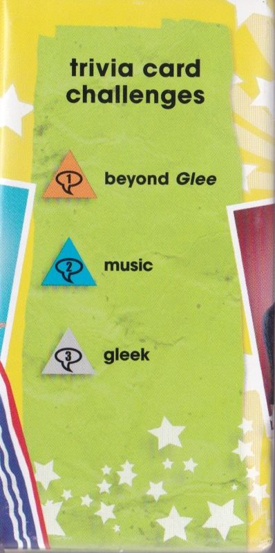 Other for Scene It?: Glee (DVD Player): The box that holds the cards: Side 4