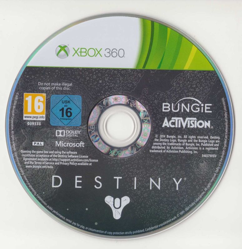 Media for Destiny (Xbox 360)