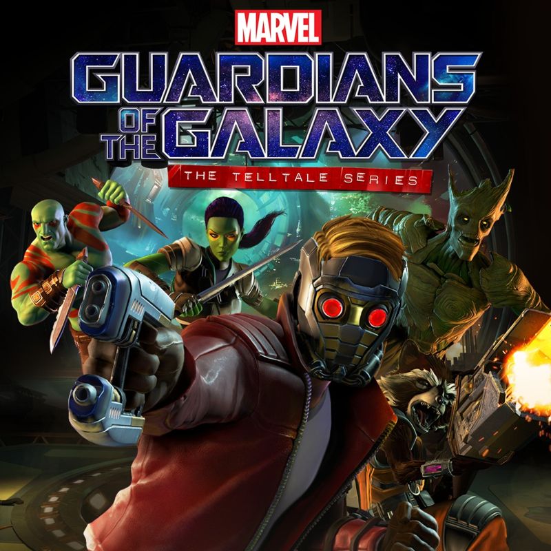 Front Cover for Marvel Guardians of the Galaxy: The Telltale Series (PlayStation 4) (download release)
