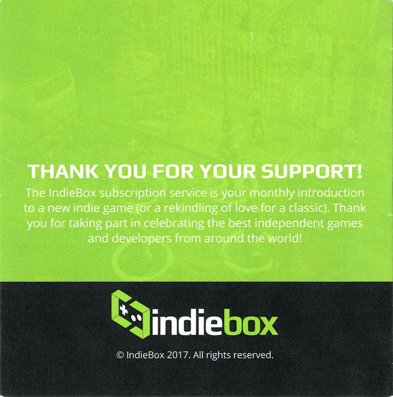 Extras for Wasteland 2: Director's Cut (Limited Edition) (Linux and Macintosh and Windows): Contents leaflet - Back