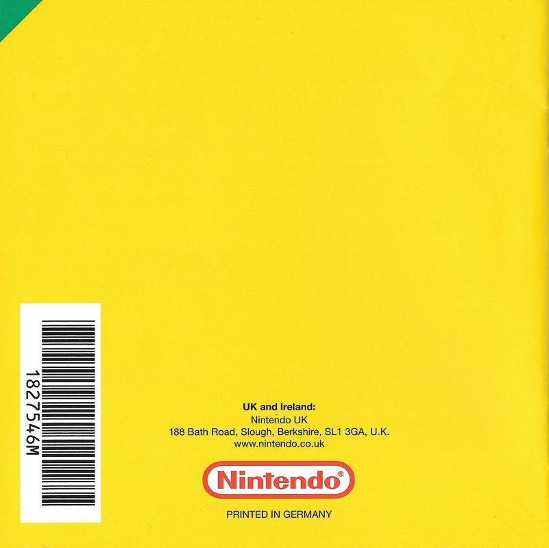 Manual for Wario: Master of Disguise (Nintendo DS): Back
