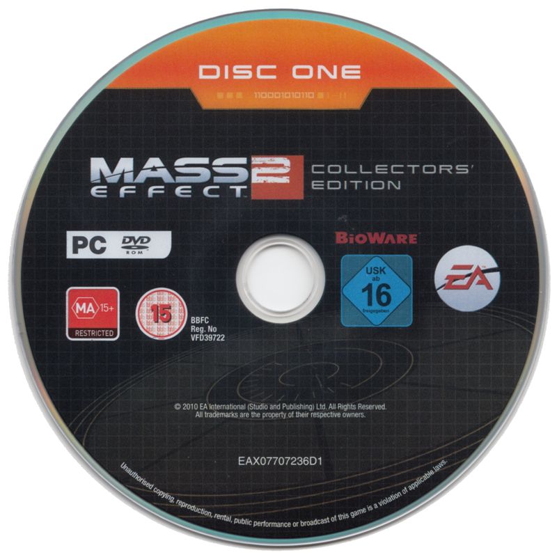 Media for Mass Effect 2 (Collector's Edition) (Windows) (European English release): Disc 1