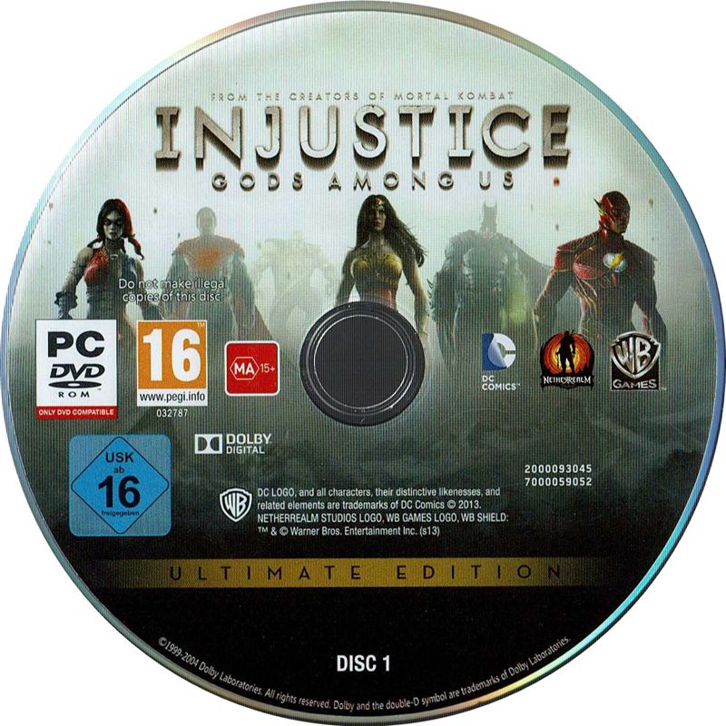 Media for Injustice: Gods Among Us - Ultimate Edition (Windows): Disc 1