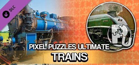 Front Cover for Pixel Puzzles Ultimate: Trains (Windows) (Steam release)