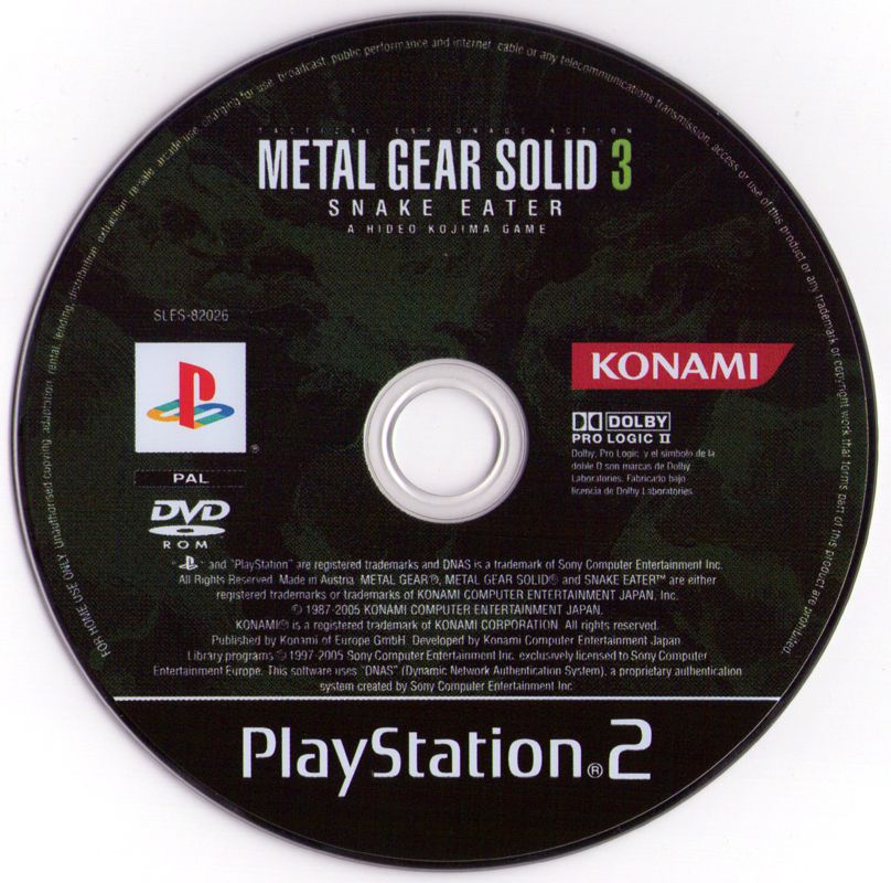 Media for Metal Gear Solid 3: Snake Eater (PlayStation 2)