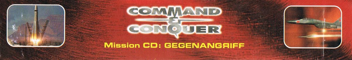 Spine/Sides for Command & Conquer: Mission CD - Gegenangriff (Limited Edition) (DOS and Windows): Top