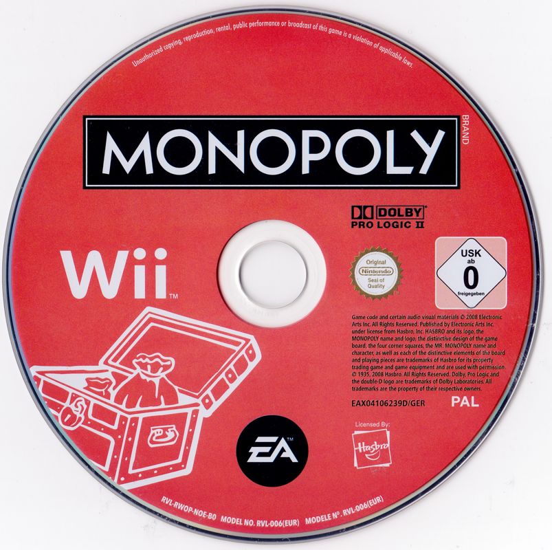 Media for Monopoly featuring Classic & World Edition Boards (Wii)