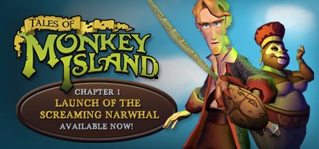 Front Cover for Tales of Monkey Island: Chapter 1 - Launch of the Screaming Narwhal (Windows) (Steam release)