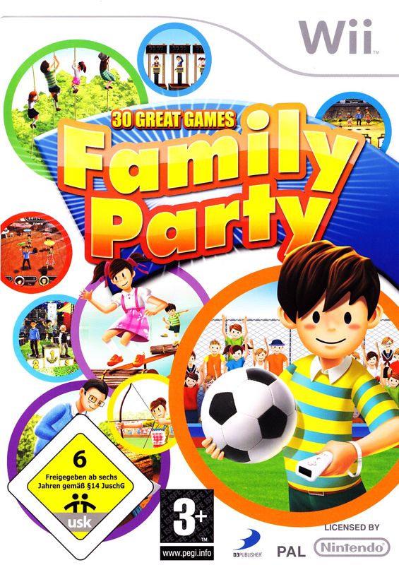 Front Cover for Family Party: 30 Great Games (Wii)