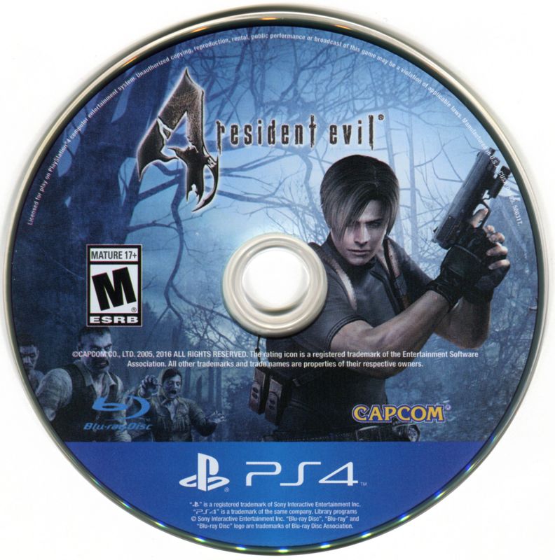 Media for Resident Evil 4 (PlayStation 4)