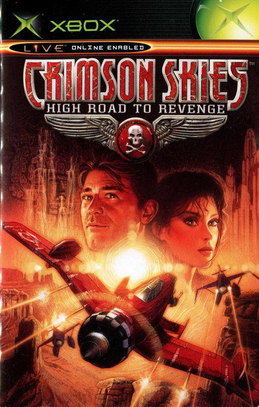 Manual for Crimson Skies: High Road to Revenge (Xbox): Front