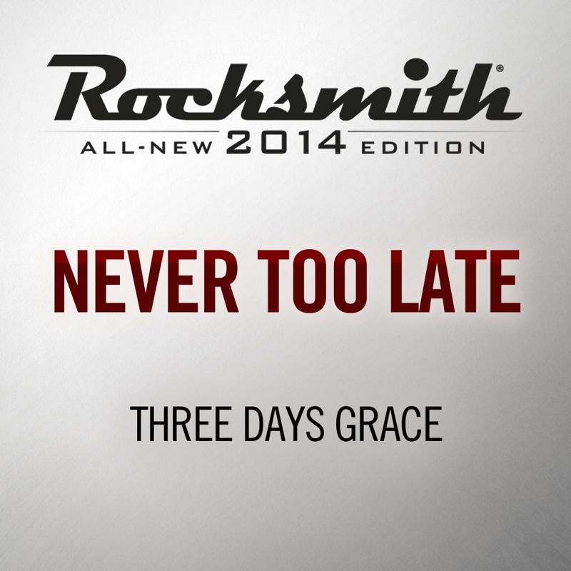 Front Cover for Rocksmith: All-new 2014 Edition - Three Days Grace: Never Too Late (PlayStation 3 and PlayStation 4) (download release)