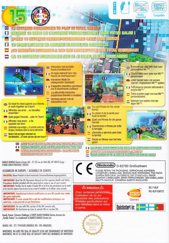 Active Life Extreme Challenge cover or packaging material MobyGames