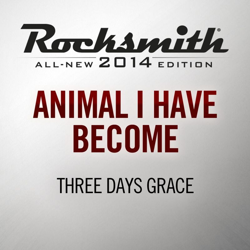 Front Cover for Rocksmith: All-new 2014 Edition - Three Days Grace: Animal I Have Become (PlayStation 3 and PlayStation 4) (download release)