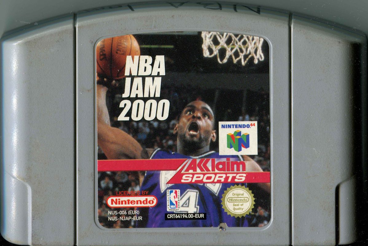 Media for NBA Jam 2000 (Nintendo 64) (The rating sticker bottom left is exclusive to Australia.)